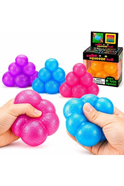 CASA JOY Jucărie Squishy, Cub Triunghiular Model Maltoză 7 x 7 cm, Piramidă c...