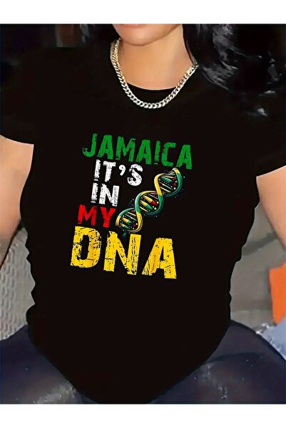 1001moda T-Shirt with Jamaica It'S in My DNA Design, Ideal Casual Wear at Hom...