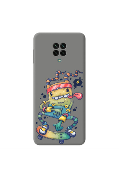 Other Xiaomi Redmi Note 9 Pro Dangerous task Grey Colored Silicone TPU Θήκη
