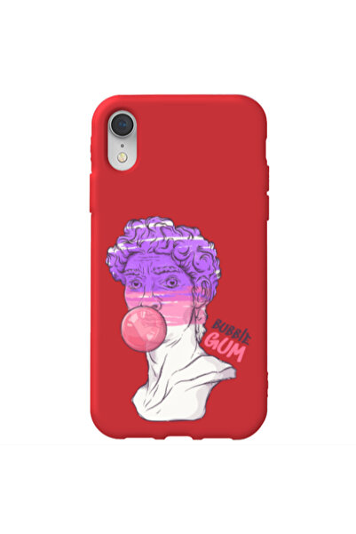 Other Apple iPhone Xr Pin Bubble Red Colored Silicone TPU Θήκη