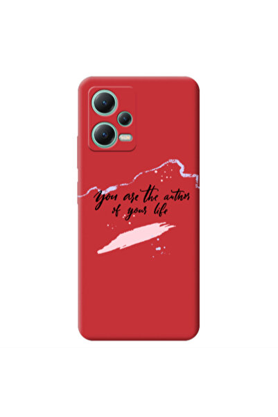 Other Xiaomi Redmi Note 12 Pro 5G You are the authors Red Colored Silicone TP...