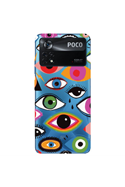 Other Xiaomi Poco X4 Pro Colorful eyes Transparent Silicone TPU Θήκη