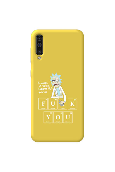 Other Samsung A70 Rick Scince is wise Yellow Colored Silicone TPU Θήκη