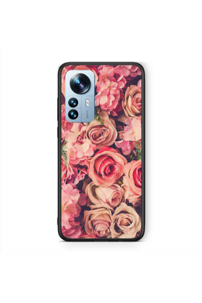 Other Xiaomi Mi 12 Pro Bud Roses Black Glossy Θήκη