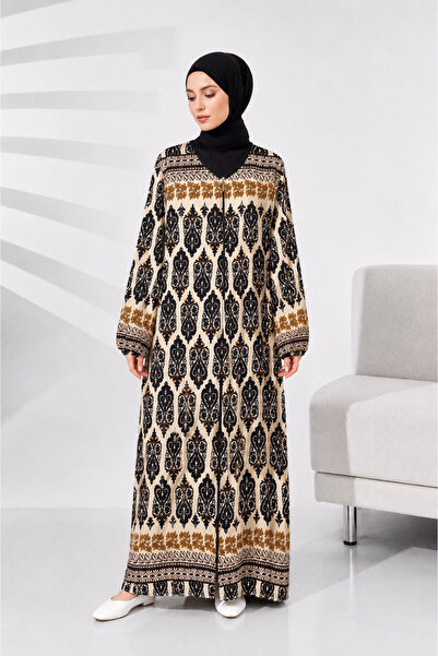 LİKAPA Single Pocket Zippered Viscose Prayer Dress