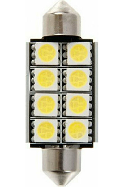 Simoni Racing Λάμπες Αυτοκινήτου 8 LED Προειδοποίησης 39mm C5W LED 12V 2 τεμάχια