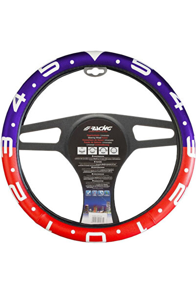 Simoni Racing Κάλυμμα τιμονιού αυτοκινήτου με διάμετρο 37-39 εκ. Δερμάτινο Μπ...