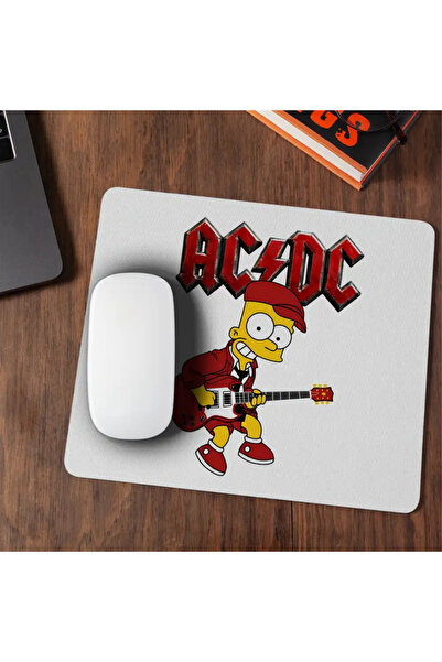 OEM Mousepad ACDC The Simpsons Bart AC/DC Merch