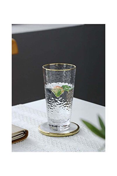 Shuer Household Full Bright Hammer Glass Water Cup Clear 8x16.5cm