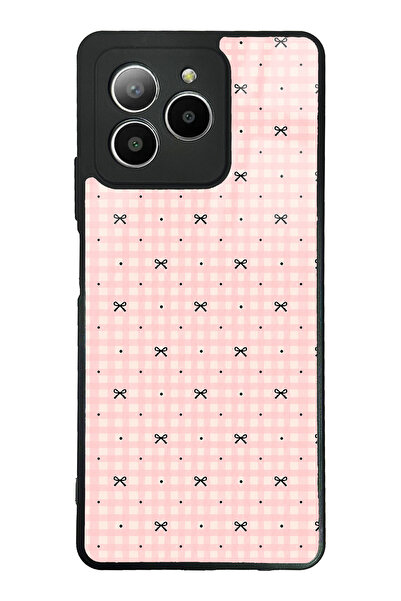 Spoyi Omix X7 Pink Coquette Pattern Tasarımlı Glossy Telefon Kılıfı