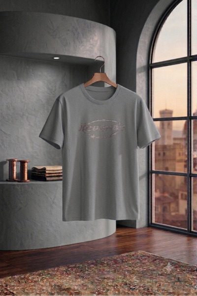 UNCİA OUTDOORS Men's and Women's Unisex Reverse Print Crew Neck Oversized Wid...