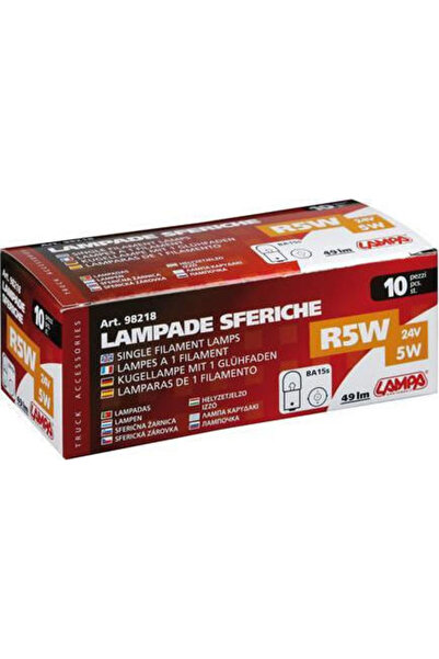 Lampa Λάμπες Αυτοκινήτου Μονού Νήματος R5W 24V 5W 10 τεμάχια