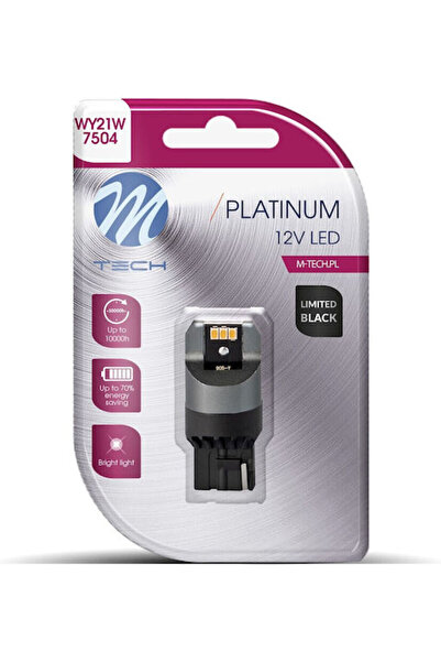 M-TECH Λάμπες Αυτοκινήτου WY21W / T20 / W3x16d Canbus LED Πορτοκαλί 12-24V 1 ...