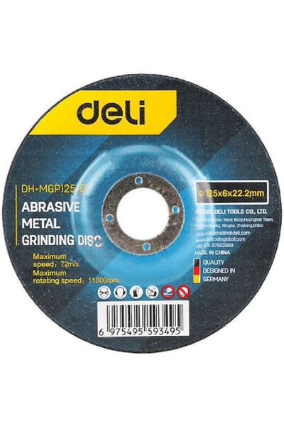 Deli Δίσκος λείανσης για μέταλλο 125mm 5 τεμάχια
