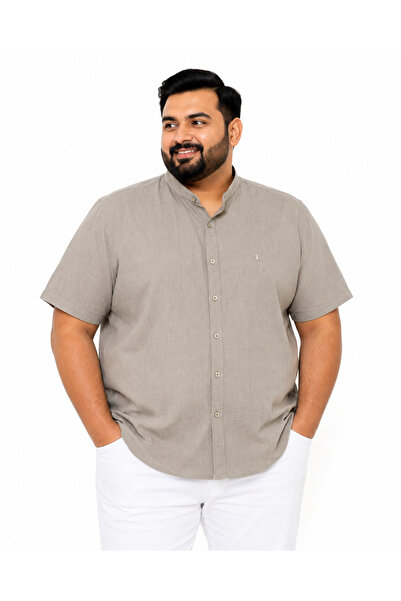 ANNEX Large Size Cotton Short Sleeve Men's Shirt