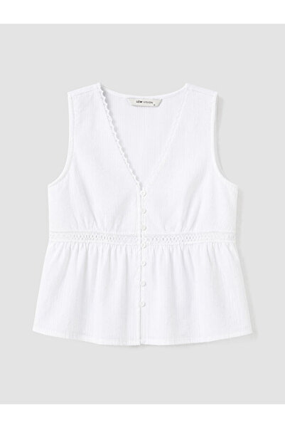 LC Waikiki I V Dikim Lace Detailed Peplum Blouse from Freezen Store