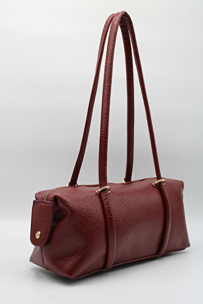 LASSO Women's Long Handle Bag with Snap Detail and Internal Eyelet Lining for...
