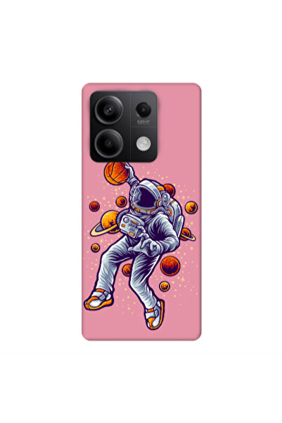 Other Xiaomi Redmi Note 13 5G Space Basketball Pink Colored Silicone TPU Θήκη