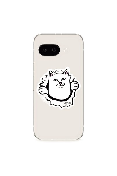 Other Google PIXEL 9A White cat Transparent Silicone TPU Θήκη