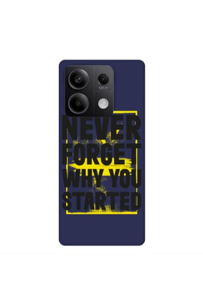 Other Xiaomi Redmi Note 13 5G Never Forget Dark blue Colored Silicone TPU Θήκη