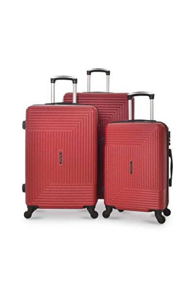 New Travel 3-Piece Wheeled Trolley Luggage Set, Hard Shell ABS, 360° Spinner ...