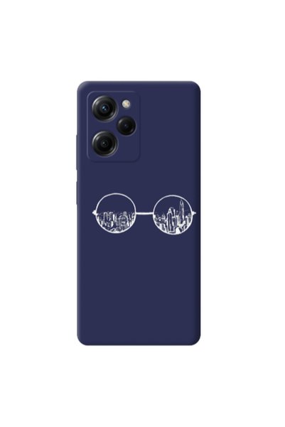 Other Xiaomi Poco X5 Pro Sunglasses Dark blue Colored Silicone TPU Θήκη