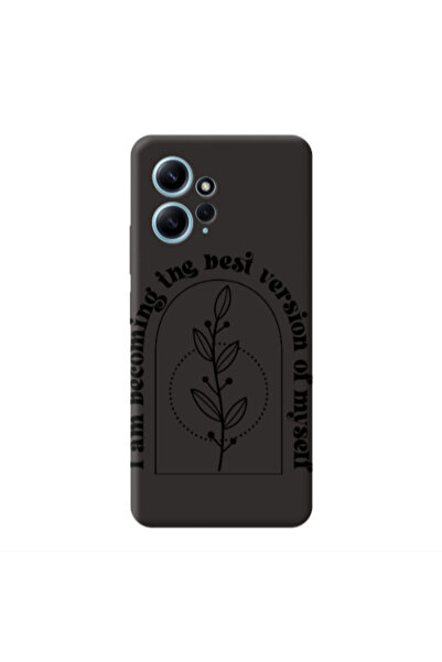 Other Xiaomi Redmi Note 12 4G I am Becoming Black Colored Silicone TPU Θήκη