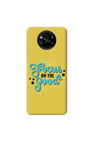 Other Xiaomi Poco X3 /X3 Pro Focus On The Good Yellow Colored Silicone TPU Θήκη