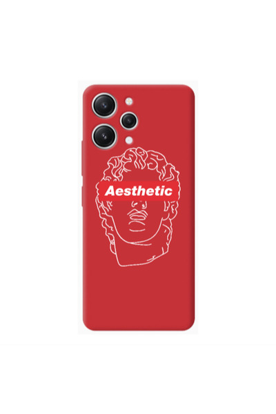 Other Xiaomi Redmi 12 Aesthetic Red Colored Silicone TPU Θήκη