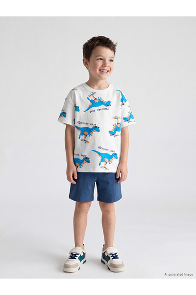 LC Waikiki Esvab • Modern & Distinguished Dinosaur Printed Boys' T-Shirt and ...