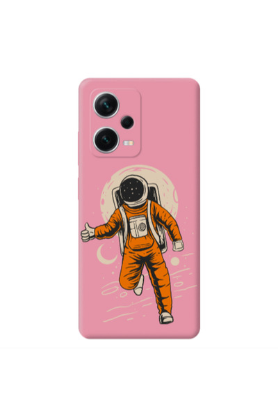 Other Xiaomi Poco X5 Hitchhike Pink Colored Silicone TPU Θήκη