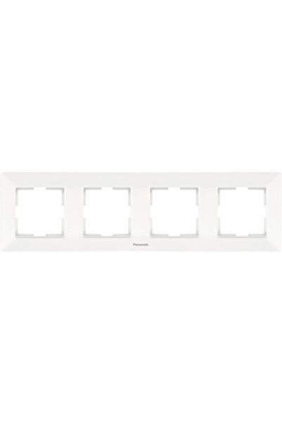 OEM Ramă aparataje Panasonic Arkedia Slim 4 posturi, montaj orizontal, alb