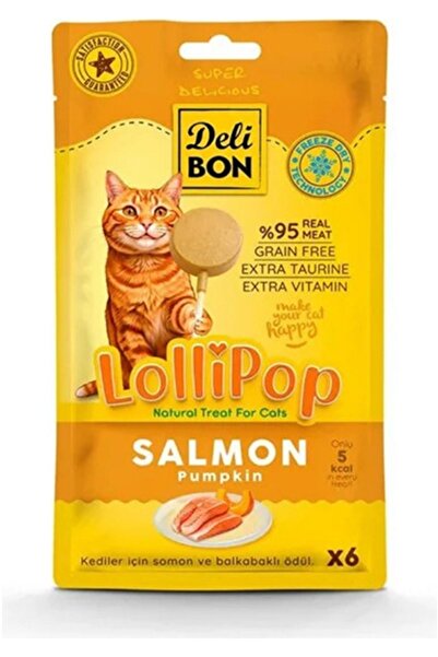 Delibon Kedi Ödül Maması Lolipop Somonlu 6'Lı