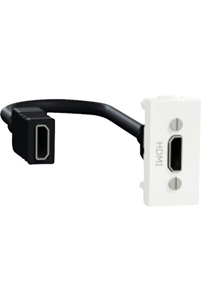 OEM Priză HDMI simplă Schneider Unica, pre-cablată, alb