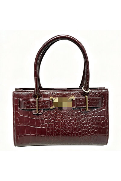 Bleco Vintage Embossed Structured Mini Square Handbag