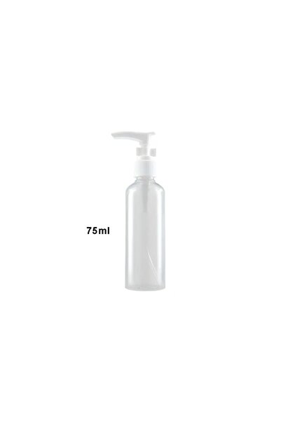 idei Διαφανές δοχείο 75ml με λευκή αντλία διανομής, φορητό επαναγεμιζόμενο μπ...