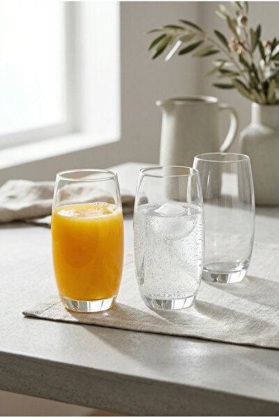 Tutku Home 6'lı Kristal Cam Bardak Seti 520 ML