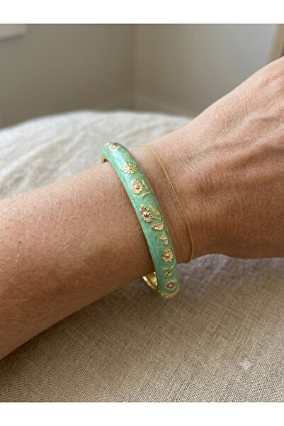 BİJU YILMAZ 26Kmp09 - Light Green Enameled Handcuffs
