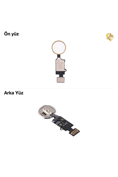 ARSKİNG iPhone 8 Plus Home Tuşu - Gold / Altın Sarısı Orta Tuş Butonu Parmak ...