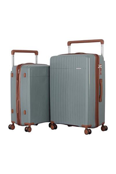 AVIATOR Brand 2-Piece Travel Luggage Set - 28 + 24 Inch - Durable Polypropyle...