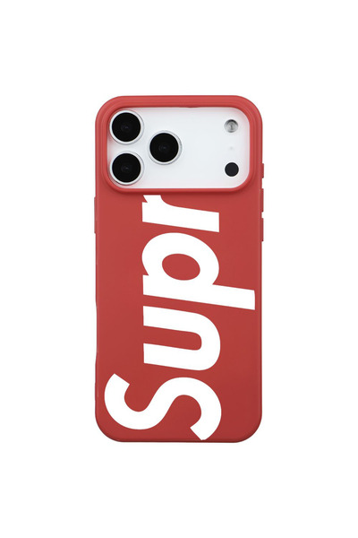 Casen iPhone 17 Pro Kırmızı Lansman Sup Tasarımlı Renkli Silikon Kılıfı