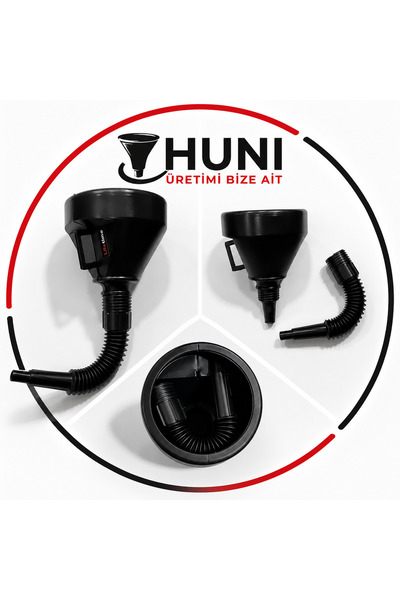 Life Geniş Ağızlı Spiral Hortumlu Çok Amaçlı Sıvı Dolum Hunisi