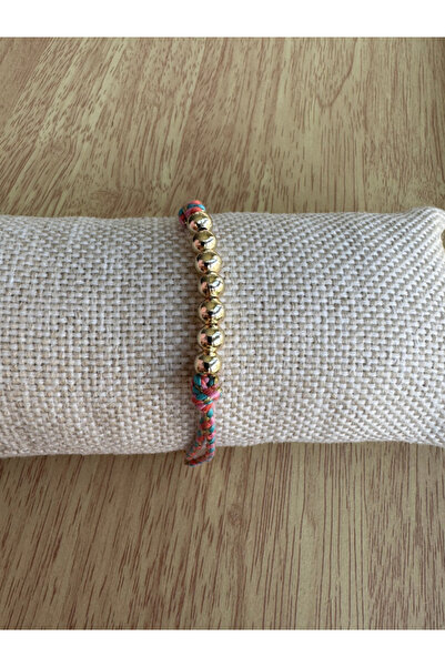 bijux by mrv Colorful Glittery String Bracelet with Beads in Row