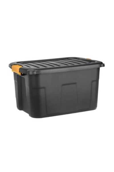 OEM Cutie de depozitare, rezistentă, cu cleme de închidere, din plastic, neag...