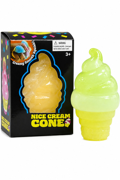 DAT Ice Cream Cone Squishy Toy, Soft Slow Rising Sensory Squeeze Fidget Toy f...