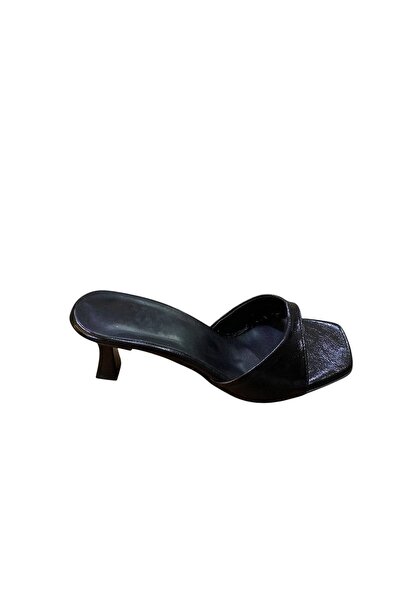 güven kundura Women's Goblet Heeled Single Strap Slippers