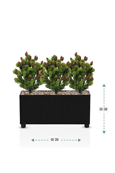 Tala Artificial Greenery Plant with Dense Realistic Leaves |   Elegant Wooden...