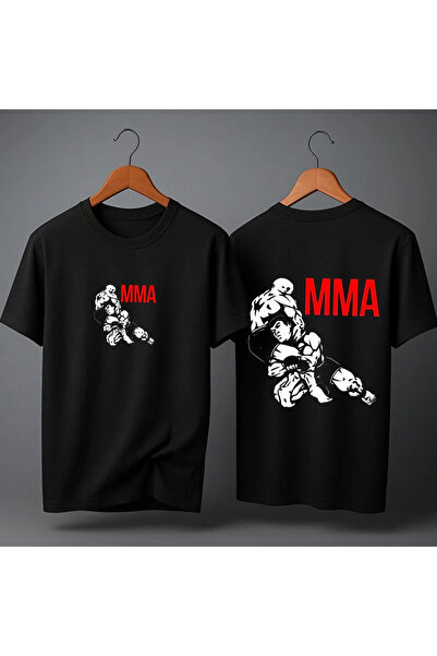 MAGORS Mma Fighter Printed Oversize Cotton Unisex T-Shirt Crew Neck Cotton Wo...