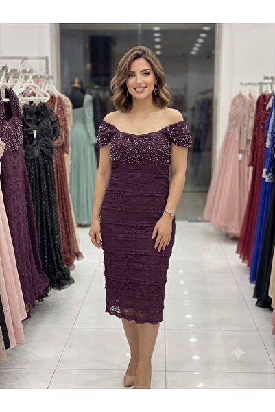 Pyramid masterpieces Stunning Midi Evening Dress