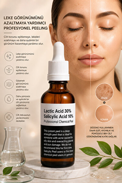 Puredermine Hybrid Peel Lactic Acid 30% + Salicylic Acid 10% Professional Che...